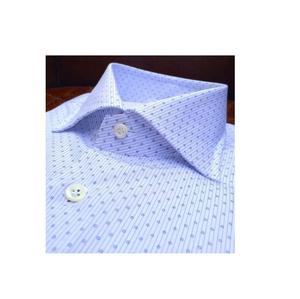 Chemise habillée pour homme en popeline de style safari, à manches longues, décontractée, à prix de gros, avec logo personnalisé, en fil teint, anti-froissement, à carreaux, pour l'automne - Product Image 3