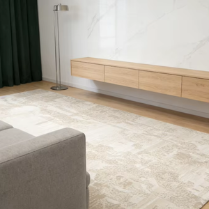 Tapis tissé Wilton à motif persan en polypropylène, tapis durable pour hall d'hôtel et salon - Product Image 1