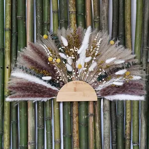 CH-049 Mix natural Wall mounted boho bouquet home decoration christmas dried pampas grass flower bouquet set combination