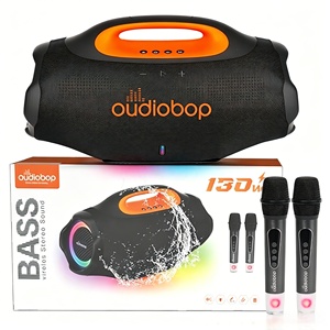 Altavoz DJ LED RGB Inalámbrico con Subwoofer, Alimentado por Batería, Entrada AUX, Resistente al Agua IPX4 <span class=keywords><strong>para</strong></span> Fiestas al Aire Libre - Product Image 1