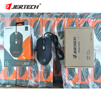 JERTECH XP10 Vente en gros 1200/1600/2400/3200 DPI Filaire USB Éclairage Gamers Souris Ordinateur Souris Filaire
