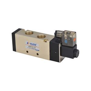 KLQD 4V410-15 4V420-15 serie 4 v400 elettrovalvola a solenoide singola doppia elettronica DC12/24V AC24V AC110V - Product Image 2