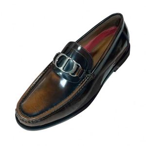 Mocasines de Hombre para Verano y Otoño, Estilo Británico, Zapatos de Cuero Vacuno, Diseño de Cubierta Suave, Casuales, Transpirables, Impermeables, Antideslizantes, con Aumento de Altura - Product Image 1
