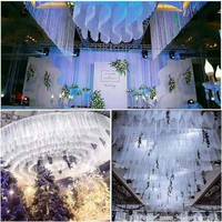 Perlengkapan Dekorasi Langit-langit LED AC Gauze untuk Pernikahan, Aula Pernikahan, Tata Letak Panggung Hotel Cloud Top, Atap Mengambang, Kain Dekoratif Modern