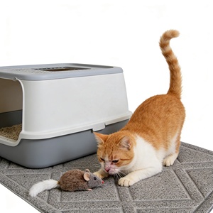 Großhandel Hersteller PVC Wasserdichte Katzenzubehör Hunde-Fressmatte - Product Image 2