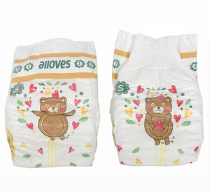 Pañal de bebé barato desechable de calidad OEM, superficie transpirable superabsorbente, todos los tamaños, tela no tejida impresa en blanco ADL - Product Image 5
