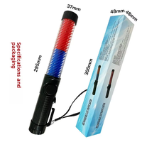 Roadhero Lot de 4 bâtons de signalisation LED de 21 pouces, baguettes de contrôle du trafic, lumières de sécurité nocturne avec 3 modes clignotants pour aéroport et parking
