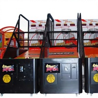 Console de jeu d'arcade de basket-ball de rue de style tir au basket-ball, à pièces électroniques, pour centre de divertissement