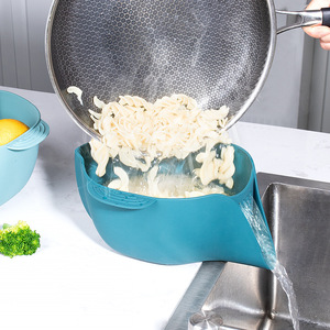 Panier de lavage en silicone pour la maison, plateau à fruits, panier de drainage de cuisine, panier de lavage pour fruits et légumes - Product Image 4