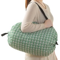 Sac de courses pliable et imperméable en tissu Oxford grande capacité, motif dessin animé, avec poignée d'épaule pour l'épicerie et le rangement en supermarché