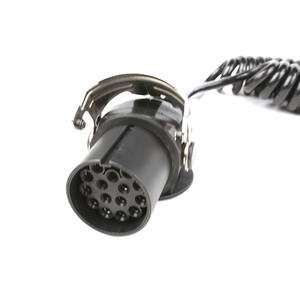 European 24v ABS EBS Iso 15 Pin 7 Pin <strong>Electric</strong> Truck Trailer <strong>Spiral</strong> Coiled Wire Cable Harness - Product Image 3