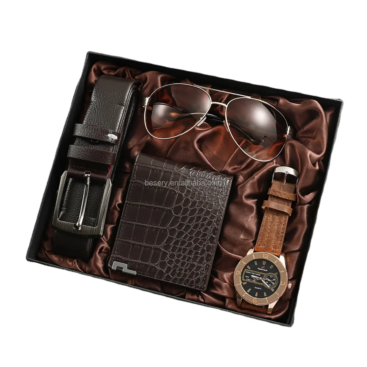Business Meeting Gift Sets Fashion Ethnic Wallet Corporate Business Gift Set with Strap