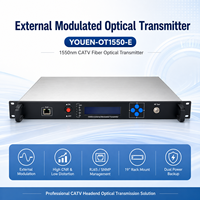 YOUEN-OT1550-E Transmisor Óptico Externo Modulado de 1550nm, Transmisor Óptico de Fibra CATV para Redes FTTH HFC