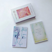Boîte à cartes de tarot personnalisée OEM, boîte cadeau avec fond personnalisé, impression CMYK, jeu de cartes d'oracle multi-séries