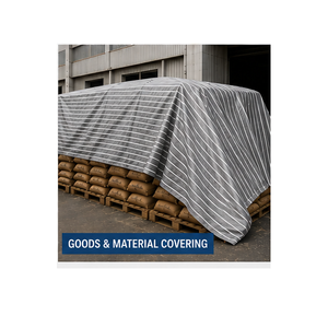 UV Resistant Waterproof Tarpaulin with Flexible Multi Layer <b>Material</b> for Pond Lining Roof Protection and Construction Site Cover - Product Image 2
