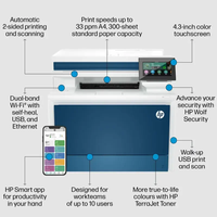 Untuk Printer Wireless HP4301FDW Color Laser Jet Pro MFP