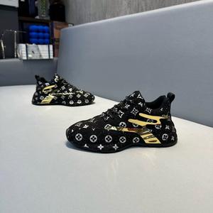 รองเท้าผ้าใบผู้ชายทรงหุ้มข้อสูง สไตล์ลำลอง ประดับคริสตัลลายพิมพ์  รุ่นเพิ่มความสูง พื้นหนา เหมาะสำหรับเดินเล่นในฤดูใบไม้ผลิ ปี 2026 - Product Image 4