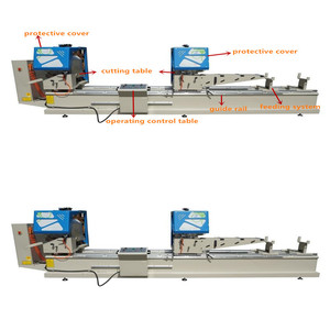 45-Grad-Gehrungssäge Aluminium-Doppelkopf schneide maschine für PVC/UPVC-Fenster und Türen - Product Image 1