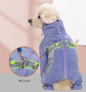 Nouveau luxe automne hiver vêtements pour chiens de compagnie petits chiens moyens bichon ventre complet protéger mâle femelle quatre pattes chien manteau personnaliser - Product Image 1