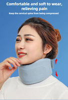 Collarín Cervical Transpirable y Ajustable, Protección para la Columna Cervical, Soporte Postural, Cómodo Collarín para el Cuello