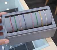 Bracelet tennis en or 14 carats avec diamants de laboratoire, bijoux fins