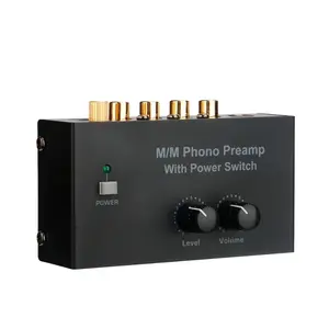 phono sound preamplifier vinyl disc preamplifier tape level volume control RCA input and output 1/4 "TRS output interface PP500