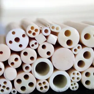 Filtro cerâmico alumina tubo poroso Tubos filtrantes cerâmicos porosos Tubo filtrante cerâmico