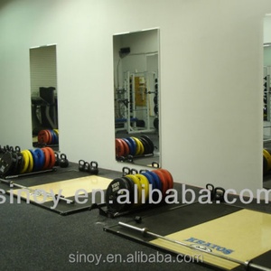 Modern Design Polished Edge All-Around Vinyl Backed Safety <b>Mirror</b> for Gym Made of Glass - Product Image 5