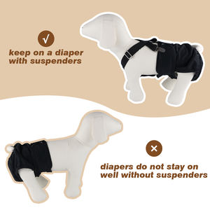 Tirantes suaves para perros y mascotas Tirantes de pañales para perros femeninos Tirantes para perros Pañal Keeper Suspender - Product Image 4