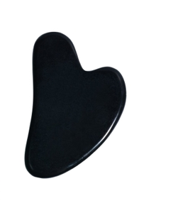 Fabricante de alta calidad 100% Natural Xiuyan Jade blanco <span class=keywords><strong>Guasha</strong></span> piedra logotipo personalizado negro gua sha herramienta de masaje de piel facial - Product Image 4