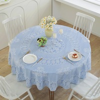 Nappe de table en PVC de 72 pouces, dentelle florale jacquard, revêtement doré, imperméable, jetable, couleurs personnalisables, utilisation pour les banquets