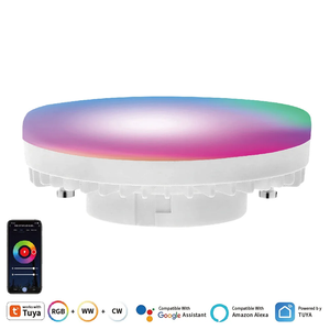 Gx53 Tuya thông minh <span class=keywords><strong>LED</strong></span> bóng đèn rgbcw 7W <span class=keywords><strong>Led</strong></span> <span class=keywords><strong>Downlight</strong></span> ứng dụng thông minh điều khiển bề mặt được gắn tủ ánh sáng AC220V cho tủ quần áo đèn - Product Image 3