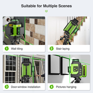 <span class=keywords><strong>Huepar</strong></span>-láser de larga duración de trabajo <span class=keywords><strong>3D</strong></span> LS03CG, nivelado automático, niveles láser con funda de transporte dura - Product Image 6