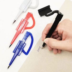 Stylo de comptoir promotionnel pas cher avec support de bureau, idéal pour hôtels et banques, stylo à bille sécurisé avec spirale - Product Image 4