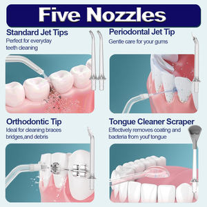 Irrigador Oral Irrigador Oral Portátil Dental Water Flosser Limpeza Dentes Waterflosser Elétrico Sem Fio IPX7 Irrigador Oral - Product Image 4