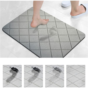 Alfombra de baño de tierra de diatomeas, alfombra de baño súper absorbente con <span class=keywords><strong>duchas</strong></span> <span class=keywords><strong>antideslizantes</strong></span> <span class=keywords><strong>para</strong></span> el baño, cocina, alfombrilla de pie fácil de limpiar - Product Image 1