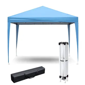 Neuzugang individueller Druck Logo stahl wasserdichtes Toldo 3 x 3 Toldo faltbares Outdoor-Klappzelt Gazebo mit Polyester-Abdeckung