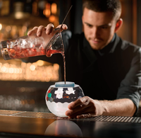 Verres à cocktail boule disco scintillants 12 oz, effet miroir brillant, gobelets amusants pour anniversaire, fête du Nouvel An