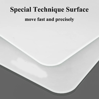 Tapis de Souris Gaming en Verre Trempé 3.0mm Surface Lisse Bords Anti-dérapants Lavable Livraison Rapide Sur Mesure