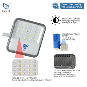 Aluminum 80W High-brightness IP65 Solar <b>Flood</b> <b>Light</b> Outdoor Waterproof 5054 LED High-efficiency Bulbs for Gardens Patios Parking - Product Image 3