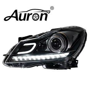 AURON <b>LED</b> <b>Headlight</b> Assembly for Mercedes-Benz C-Class W204 (2011-2014) | OE Style Upgrade DRL 12V New 6000K White Light - Product Image 1