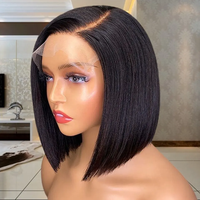 Peluca de Cabello Humano Natural con Encaje HD, Cabello Camboyano Virgen con Cutícula Alineada, Peluca Frontal de Encaje de Cabello Humano Peruano