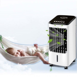 Ventilateur de refroidissement d'air portable 4L, petit climatiseur, télécommande, ventilateurs de climatisation à eau, refroidissement vertical sans pales - Product Image 4