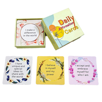 Cartes d'affirmation chrétienne éducatives faites à la main, versets bibliques, emballage personnalisé écologique, jeu de cartes imprimé pour la famille