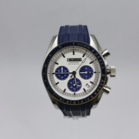 Montre pour homme SEILOCE, boîtier en acier inoxydable de 40 mm, quartz, calendrier, mouvement VK63, résistante à l'eau, style simple