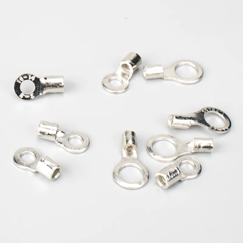 RNB ring terminal uninsulated copper terminal connector naked crimp terminal wire crimp soldering bare connector lugs