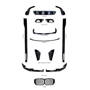 Kit Carrozzeria per <span class=keywords><strong>BMW</strong></span> <span class=keywords><strong>X5</strong></span> G05 LCI 2024-2026, Upgrade Black Knight Aerokit, Diffusore Anteriore, Spoiler, Griglia - Product Image 1