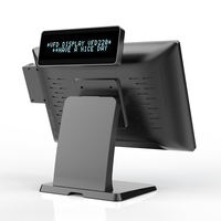 Sistema de Punto de Venta Ultrafino de 15.6 Pulgadas con Escáner, Terminal POS con Pantalla Táctil, Caja Registradora POS para Pequeñas Empresas
