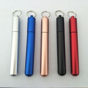 Stainless Steel Telescopic <b>Straw</b> Set 17mm Round <b>Reusable</b> Drinking <b>Straws</b> For Medicine Can Use - Product Image 1