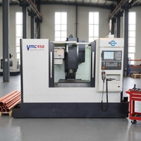 Machine de fraisage CNC VMC650 à double broche verticale automatique haute vitesse et haute performance à 2 axes avec commande FANUC